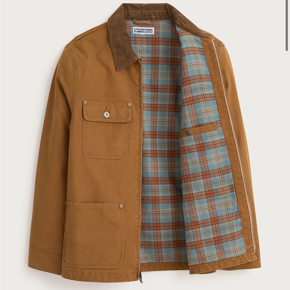 J crew duck brown Wallace & Barnes duck canvas utility jacket - Picture 3 of 7